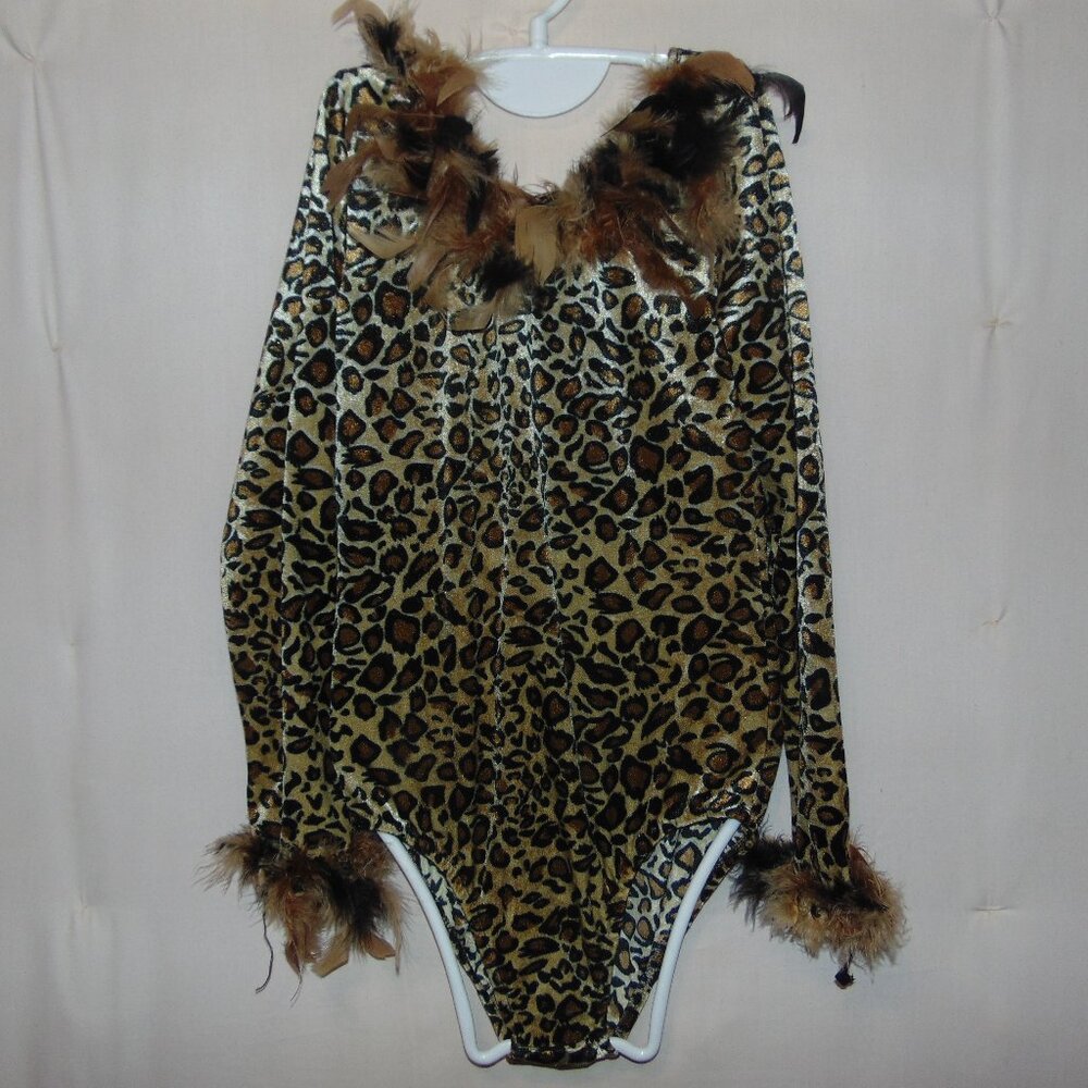 Princess Paradise Long Sleeve Leopard Leotard NoTag